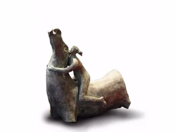 TRONCO CON FIGURA FEMMINILE - Contemporary style sculpture by formitalia luxury group - view 2